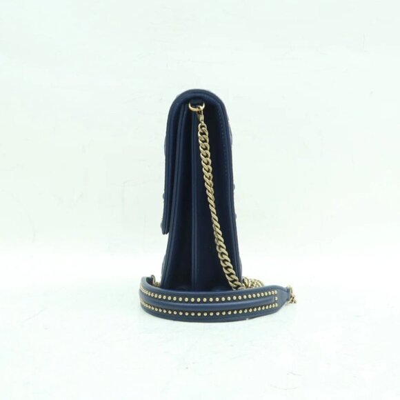 100% Authentic Dior Diorama Navy Leather Shoulder Bag - Picture 4 of 12